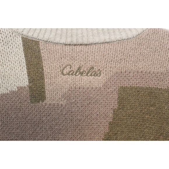 Cabela's Camo Windshear Lined Hunting Sweater Wool Blend Henley Men's 2XL H14293 - Picture 9 of 11